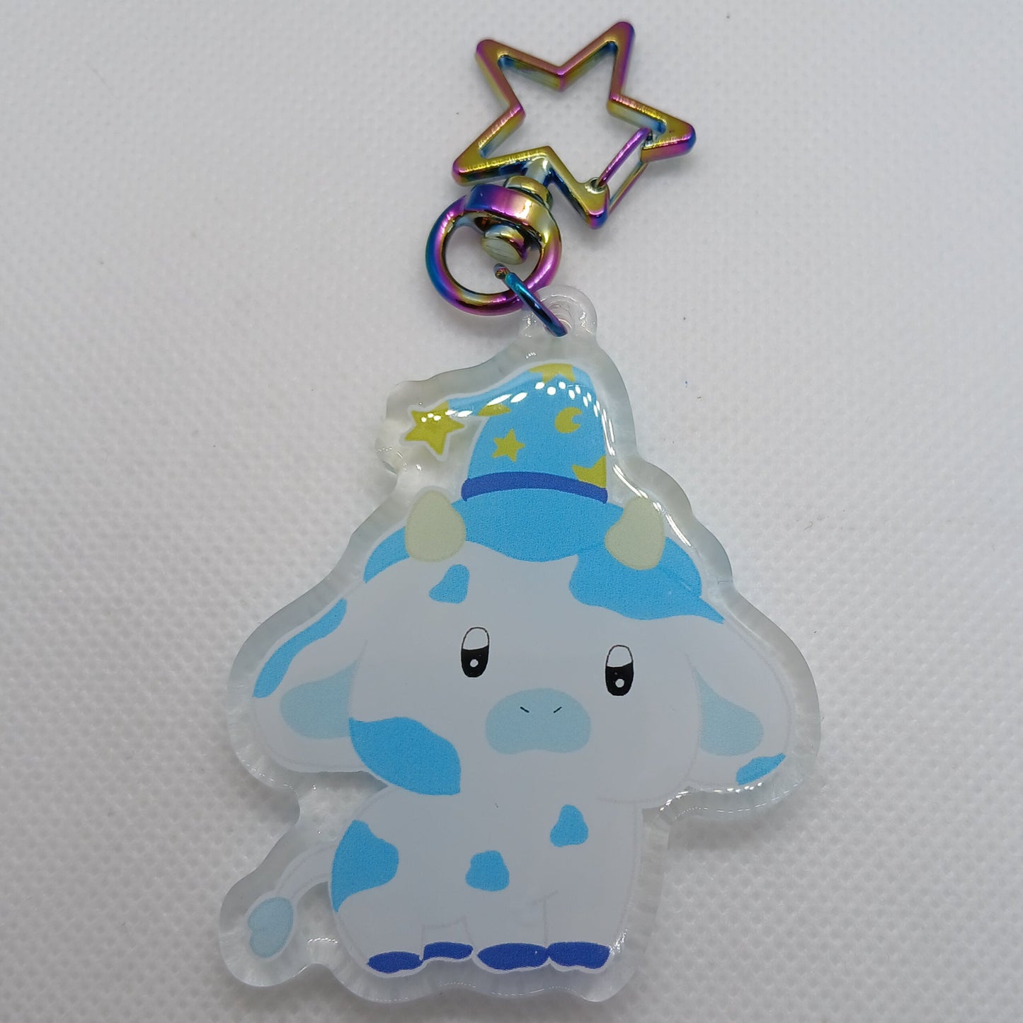 William the occult cow 2.5" acrylic keyring