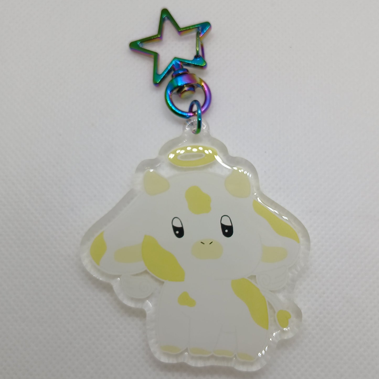 angela the occult cow 2.5" acrylic keyring