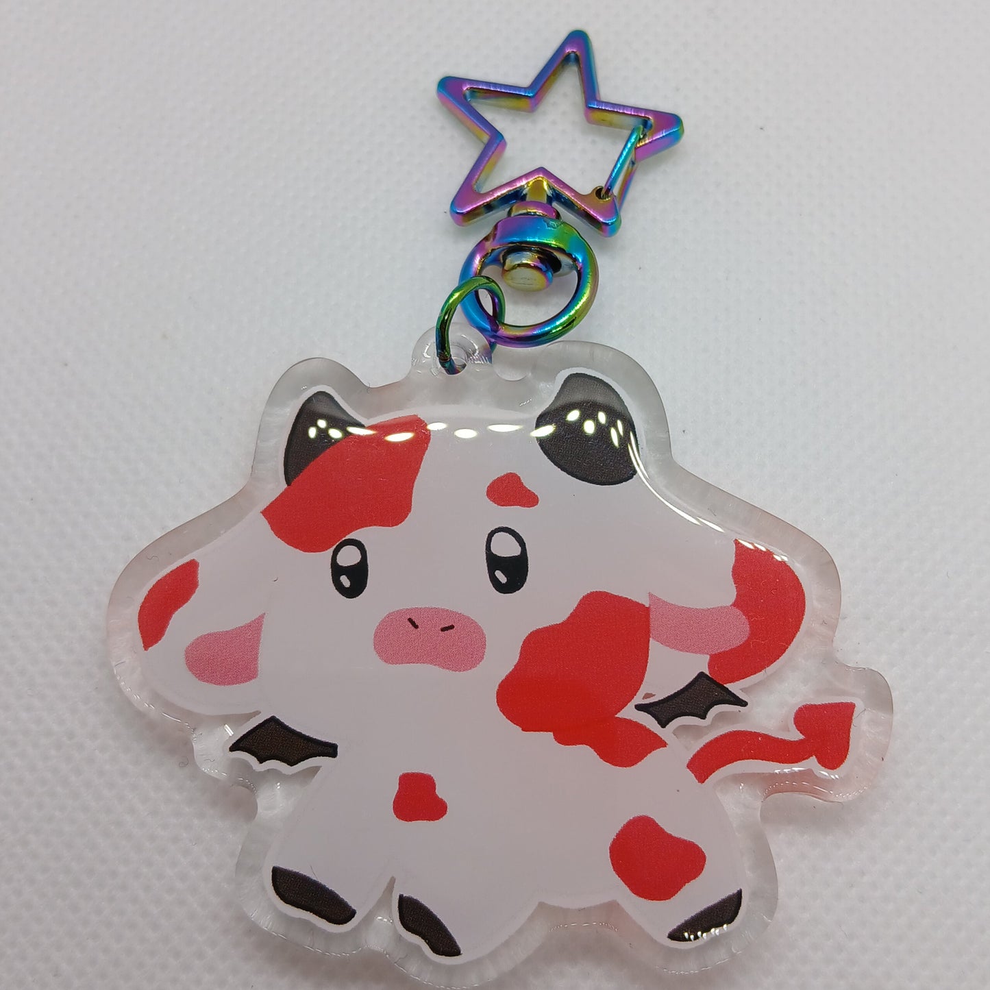 Devon the occult cow 2.5" acrylic keyring