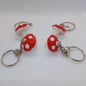 toadstool mushroom polymer clay keyring