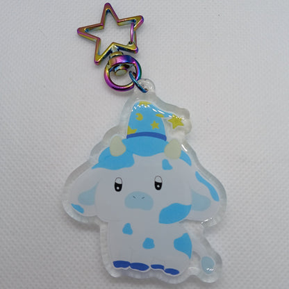 William the occult cow 2.5" acrylic keyring