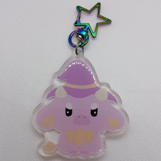 Winnie the occult cow 2.5" acrylic keyring