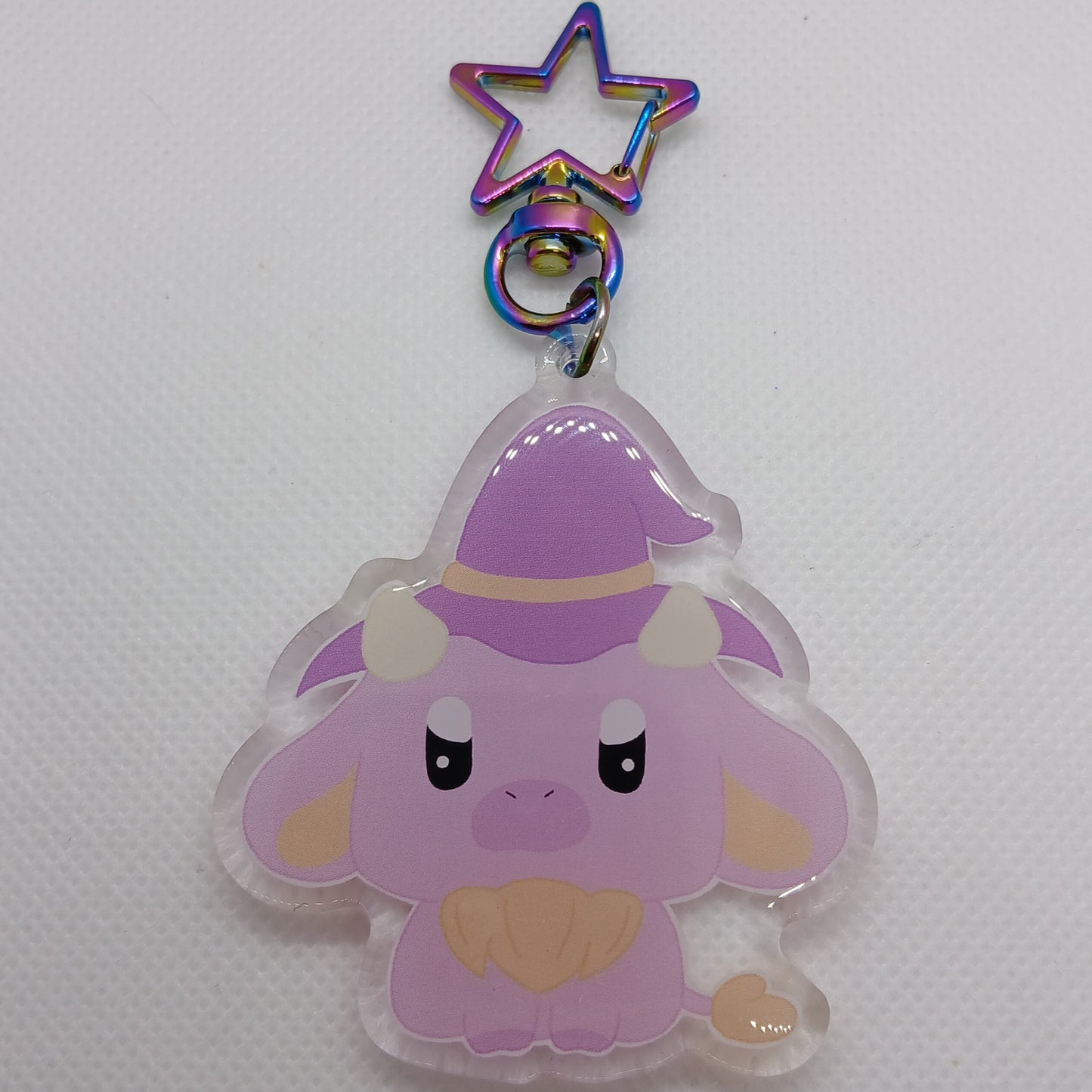 Winnie the occult cow 2.5" acrylic keyring