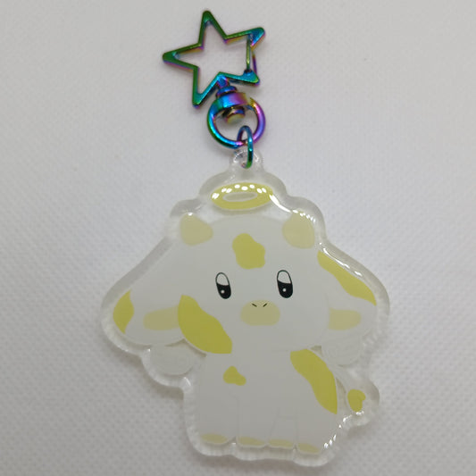angela the occult cow 2.5" acrylic keyring