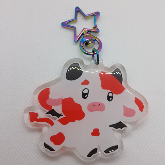 Devon the occult cow 2.5" acrylic keyring