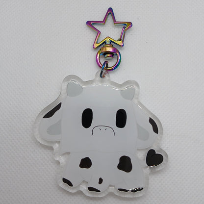 Gail the occult cow 2.5" acrylic keyring