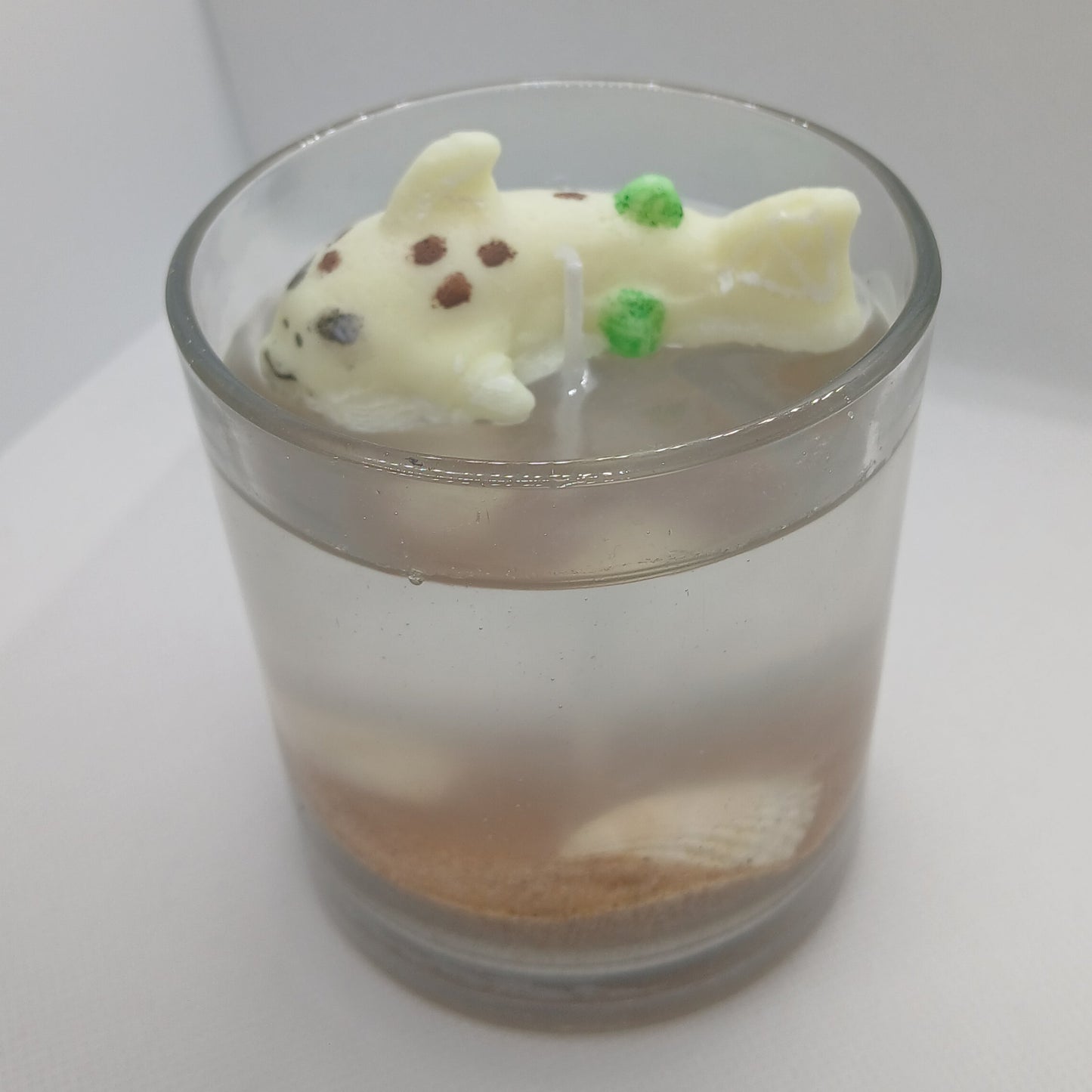Larry the Lemon Shark candle