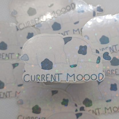 2" Gail the ghost cow single sticker