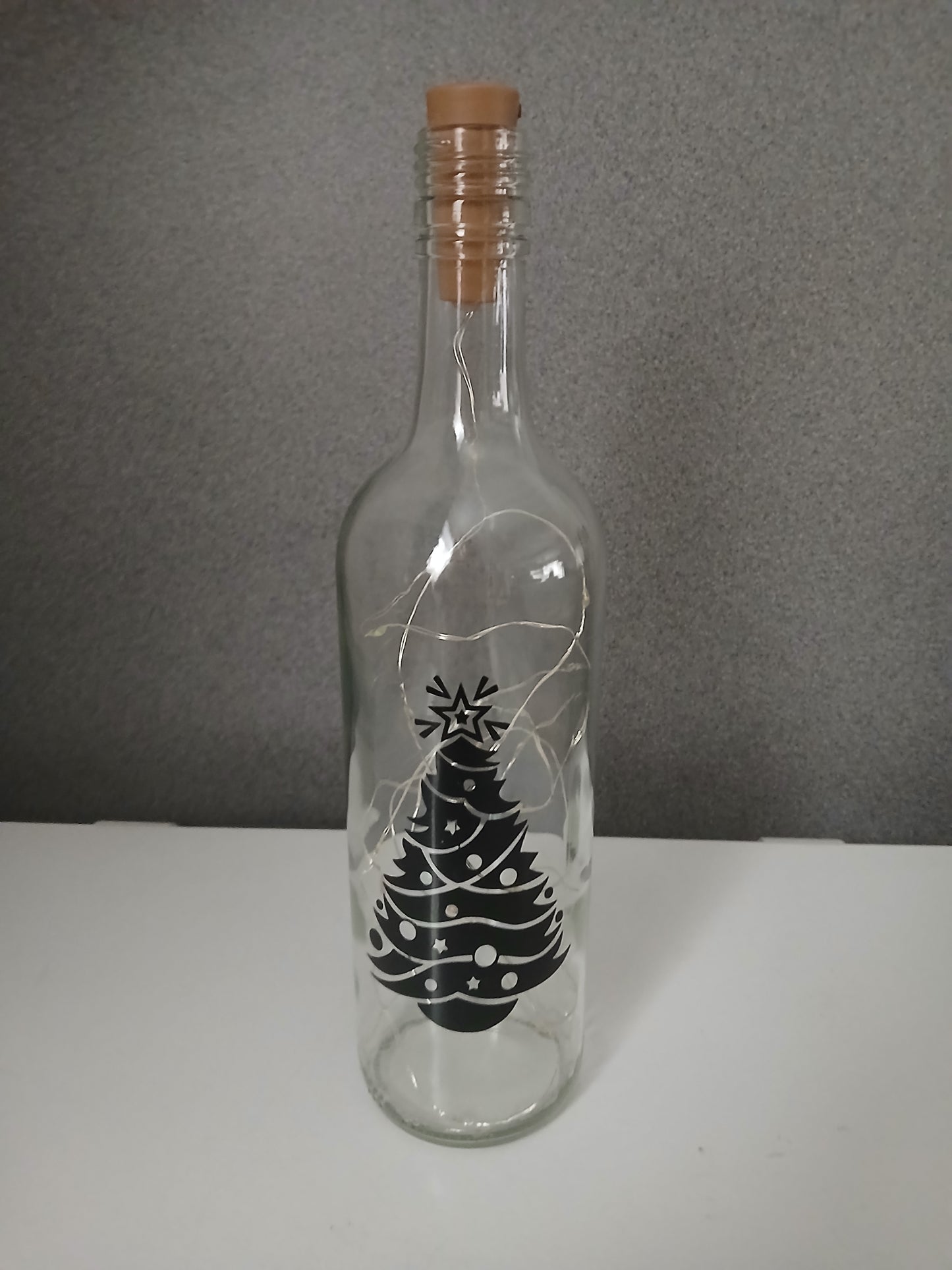 christmas tree LED bottle