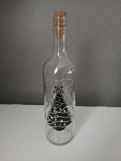 christmas tree LED bottle