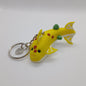 Larry the Lemon Shark polymer clay keyring