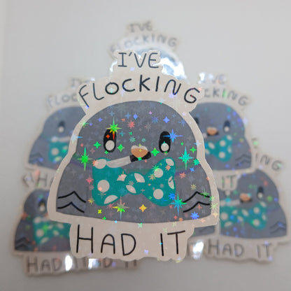 2" Parker the posh pigeon single sticker