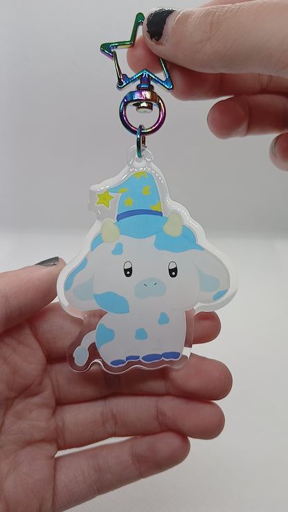 William the occult cow 2.5" acrylic keyring