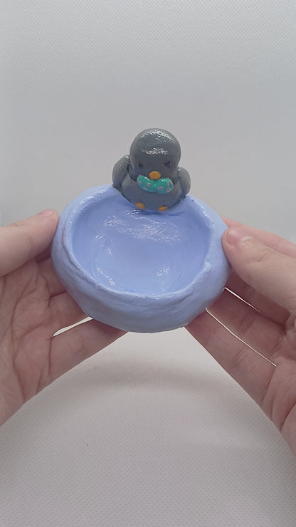 Parker the Posh Pigeon tealight holder