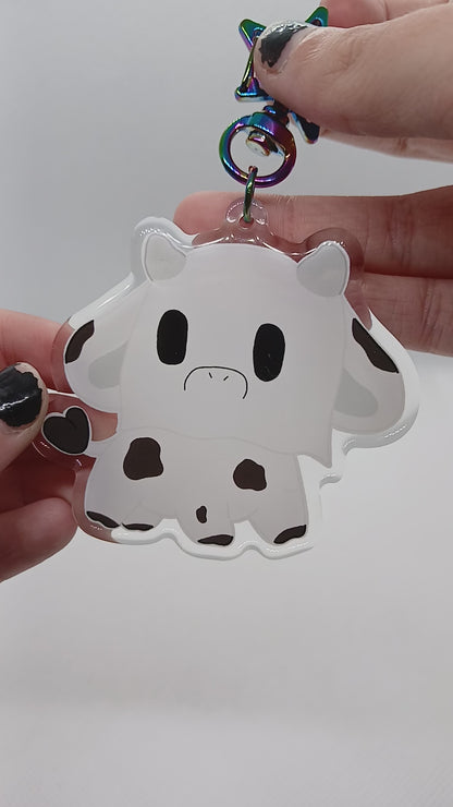 Gail the occult cow 2.5" acrylic keyring