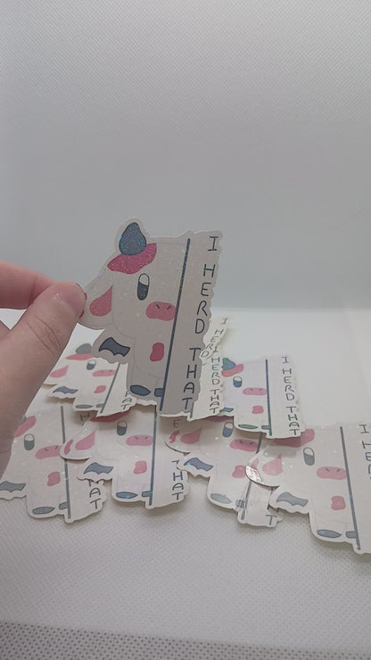 2" Devon the devil cow single sticker